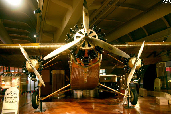 Front view of Ford AT-B Trimotor (1928) at Henry Ford Museum. Dearborn, MI.