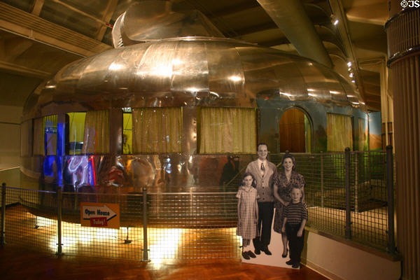 Dymaxion House (1946) at Henry Ford Museum. Dearborn, MI. Architect: Buckminster Fuller.