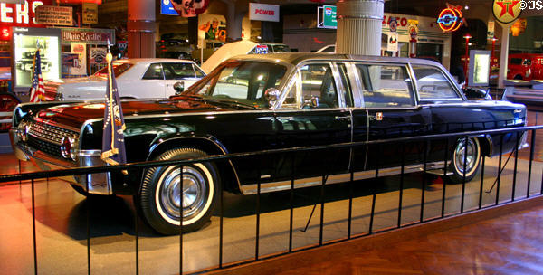 Lincoln Limousine (1961) used by Presidents Kennedy, Johnson, Nixon, Ford & Carter at Henry Ford Museum. Dearborn, MI.