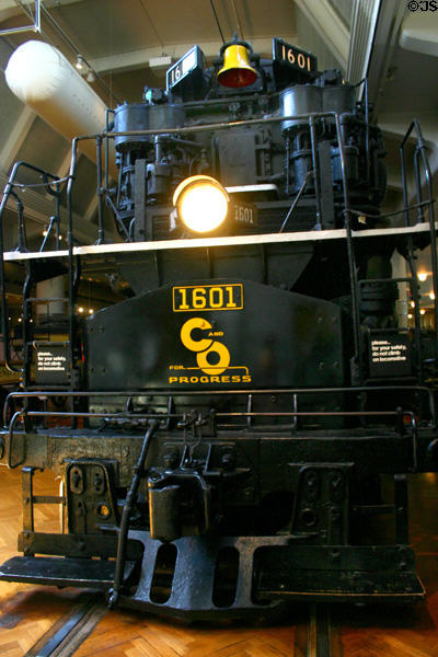 Lima Locomotive Works Allegheny locomotive (1941) one of most powerful ever built at Henry Ford Museum. Dearborn, MI.