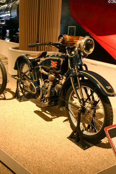 Charles Lindbergh's Excelsior Motorcycle (1920) at Henry Ford Museum. Dearborn, MI.