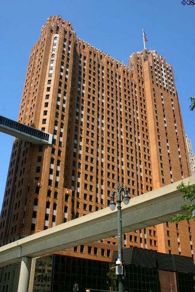 Guardian Building (1929) (40 floors) (500 Griswold St.). Detroit, MI. Style: Art Deco. Architect: Wirt C. Rowland of Smith, Hinchman & Grylls + Donaldson & Meier. On National Register.
