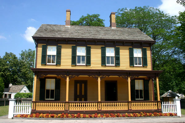 Sarah Jordan Boarding House (1870) where a dozen of Edison's male workers roomed, moved from Menlo Park, NJ to Greenfield Village. Dearborn, MI.