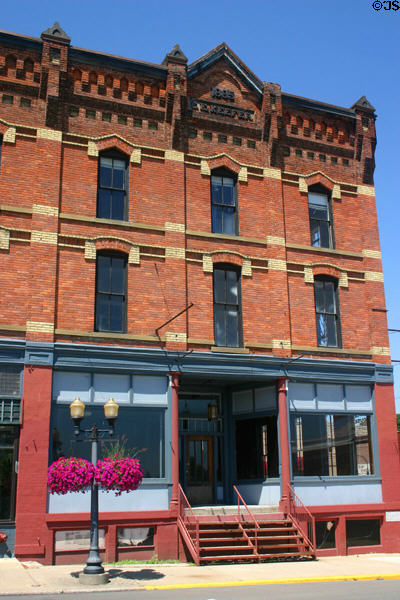 C.E. Keefer Hotel (1885) (N Howell St.). Hillsdale, MI. Style: Victorian Gothic.