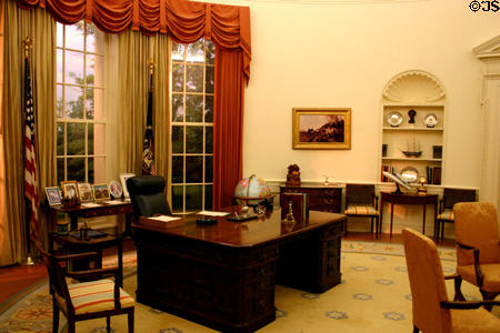 Replica of Gerald R. Ford's White House Oval Office at his Presidential Museum. Grand Rapids, MI.