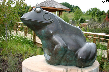 Frog (1970&95) by Marshall Fredericks in Meijer Garden in Meijer Garden. Grand Rapids, MI.