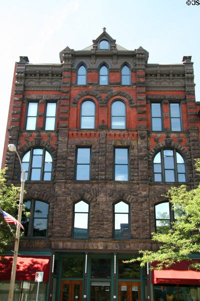 W.A. Doyle commercial building (1891) (229 E. Michigan Ave.). Kalamazoo, MI. Style: Victorian Gothic.