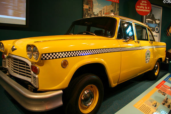 Checkers Cab (1982) made in Kalamazoo at Valley Museum. Kalamazoo, MI.