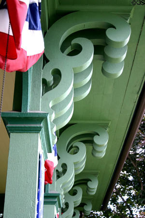 Honolulu House veranda brackets. Marshall, MI.