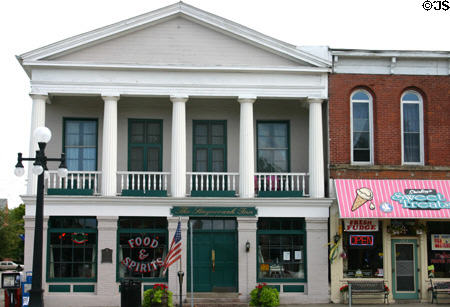 Stagecoach Inn (1838) a major stop on Territorial Road from Detroit to Chicago. Marshall, MI. Style: Greek Revival.