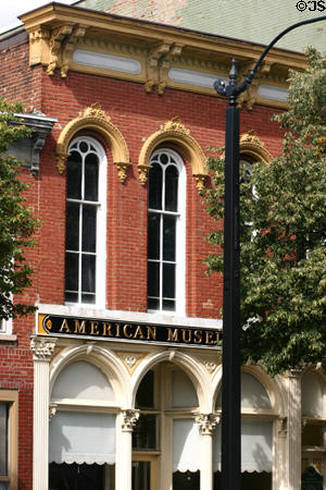 American Museum of Magic building (1868) originally a saloon (107 W Michigan Ave.). Marshall, MI. Style: Italianate.