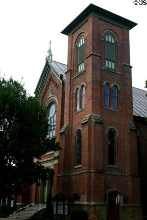 First Presbyterian Church (1872) (200 W Mansion St.). Marshall, MI. Style: Gothic.