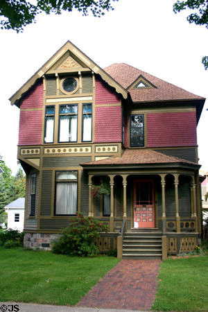 Kirby-Mengel house (1886) (216 Division St.). Marshall, MI. Style: Queen Anne. Architect: Spier & Rohn.