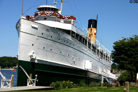 SS Keewatin (1907) built in Glasgow, Scotland & served 57 years on Great Lakes as part of Canadian Pacific Railway. Saugatuck, MI.