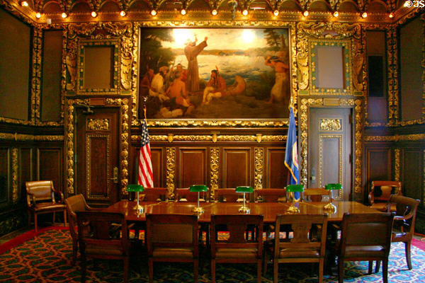 Governor's Reception Room in Minnesota State Capitol. St. Paul, MN.