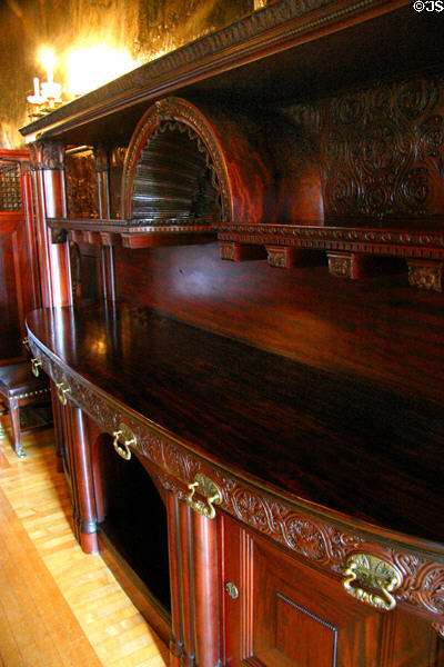 Sideboard in James J. Hill House. St. Paul, MN.