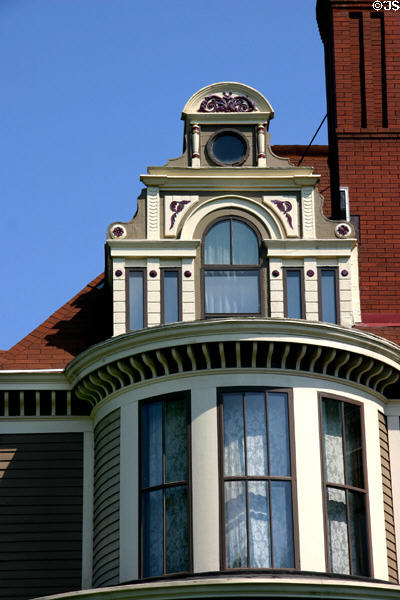 Gable detail of 513 Summit Ave. St. Paul, MN.