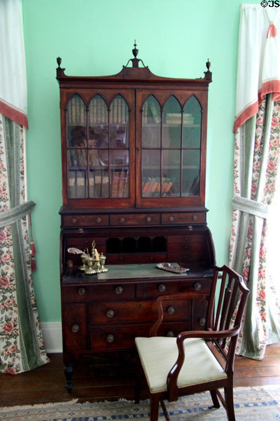 Drop front desk at General Daniel Bissell House. St. Louis, MO.