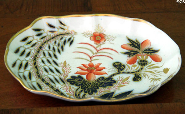 Porcelain plate at General Daniel Bissell House. St. Louis, MO.