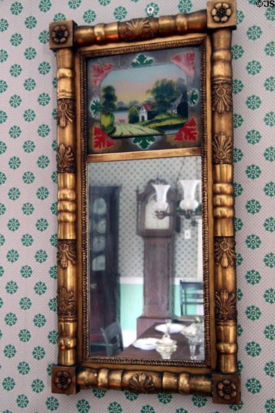 Early American mirror at General Daniel Bissell House. St. Louis, MO.