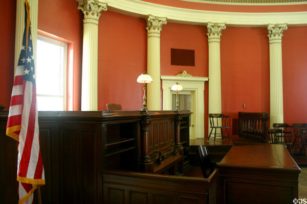 Courtroom in Old St. Louis County Courthouse. St Louis, MO.