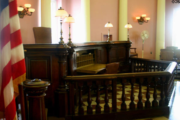 West Courtroom in Old St. Louis County Courthouse. St Louis, MO.
