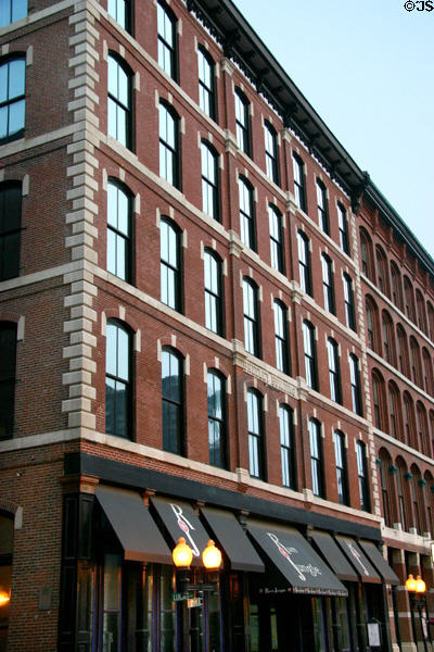 Greeley Building (1881) (618-624 N. Second St.) in Laclede's Landing historic district. St Louis, MO.