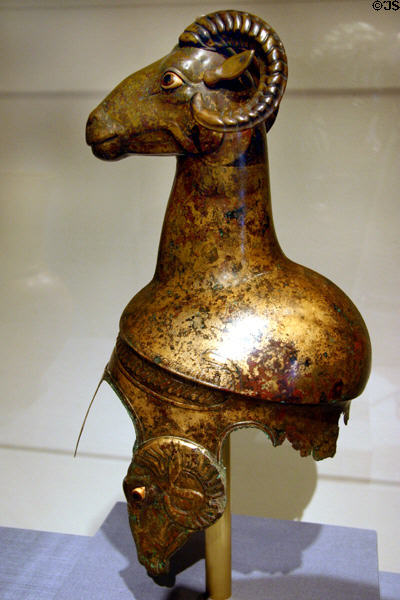 Greek bronze (510-490 BCE) at St. Louis Art Museum. St Louis, MO.