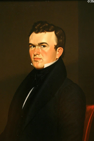 Self portrait (1834-5) by George Caleb Bingham at St. Louis Art Museum. St Louis, MO.