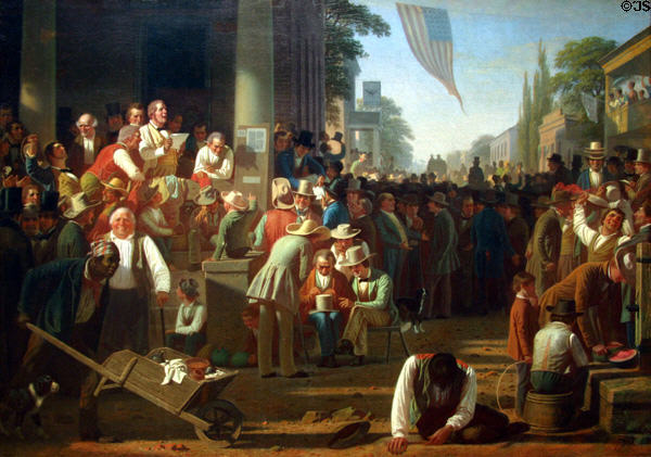 Verdict of the People (1854-5) by George Caleb Bingham at St. Louis Art Museum. St Louis, MO.