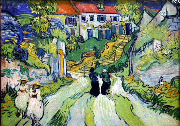Stairway at Auvers (1890) by Vincent van Gogh at St. Louis Art Museum. St Louis, MO.