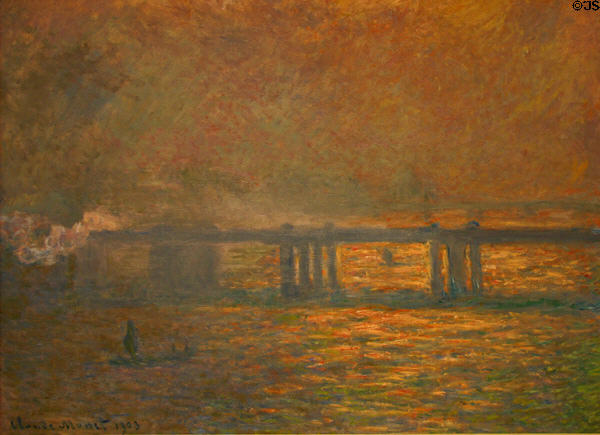 Charing Cross Bridge (1903) by Claude Monet at St. Louis Art Museum. St Louis, MO.