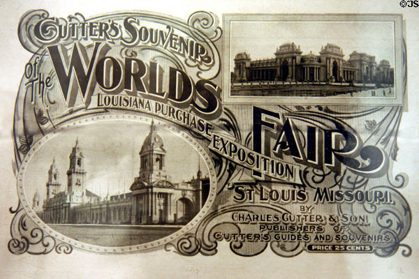 Souvenir of World's Fair Louisiana Purchase Exposition (1904) by Charles Cutter at Missouri History Museum. St Louis, MO.