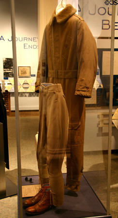 Lindbergh's flight clothing at Missouri History Museum. St Louis, MO.