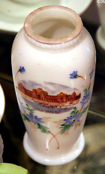 Palace of Liberal Arts souvenir vase from 1904 Louisiana Purchase Exposition at Chatillon-DeMenil Mansion. St. Louis, MO.