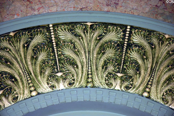 Tile decoration detail of waiting hall of St. Louis Union Station. St Louis, MO.