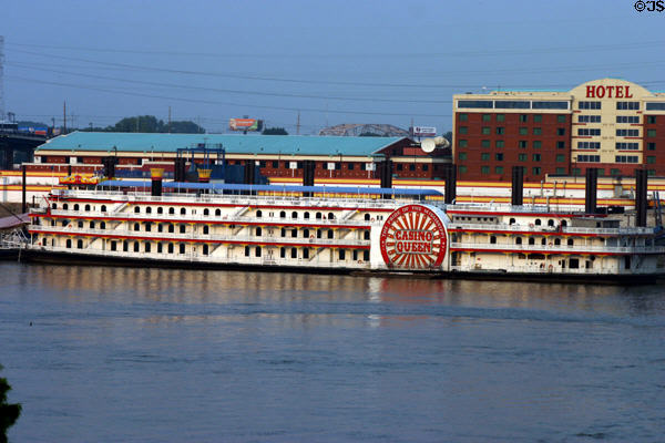 Casino Queen riverboat at St. Louis. St Louis, MO.