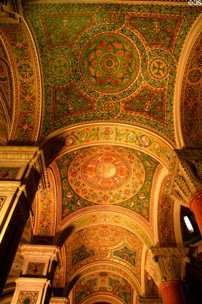 Mosaics of aisle at Saint Louis Cathedral. St Louis, MO.