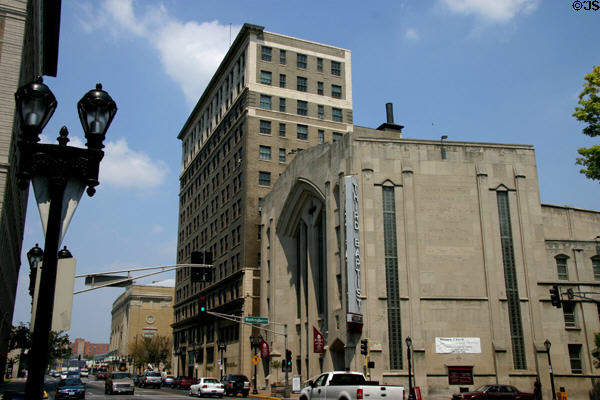 Third Baptist Church (1885) (620 North Grand Blvd.) on Grand streetscape. St Louis, MO.