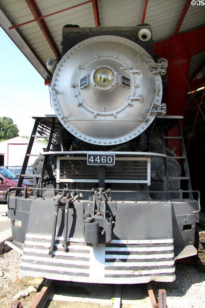 Southern Pacific #4460 steam locomotive (1943) (4-8-4) built by Lima Locomotive Works at St. Louis Museum of Transportation. St. Louis, MO.