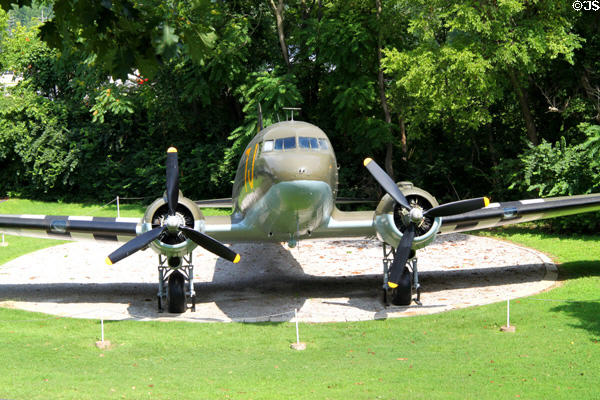 Douglas C-47A (1943) military version of DC-3 Normandy at St. Louis Museum of Transportation. St. Louis, MO.