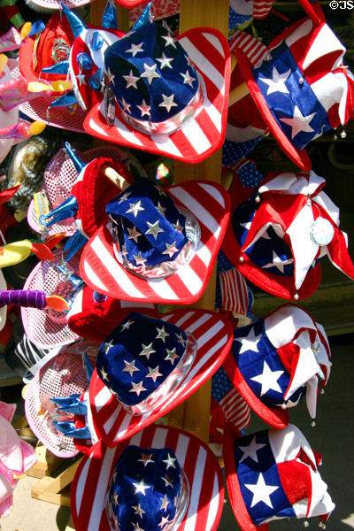 Patriotic hats at Silver Dollar City. Branson, MO.