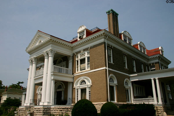 Rockcliff Mansion (1898) (1000 Bird St.). Hannibal, MO. Architect: Barnett, Haynes & Barnett. On National Register.