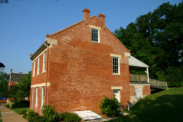 Christopher Maus House (c1850s) at Jefferson Landing State Historic Site. Jefferson City, MO.