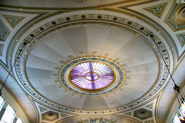 Legislative chamber ceiling at Missouri State Capitol. Jefferson City, MO.