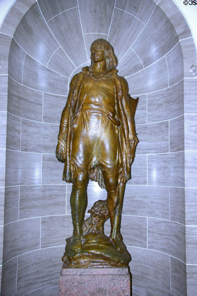 Meriwether Lewis (1774-1809) statue at Missouri State Capitol. Jefferson City, MO.