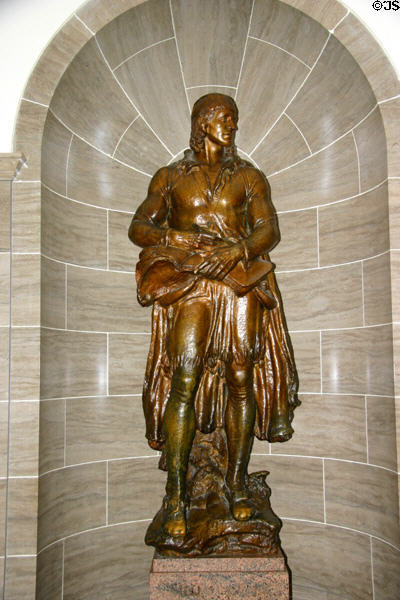 William Clark (1770-1838) statue at Missouri State Capitol. Jefferson City, MO.