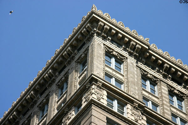 Roofline details of UMB Building (1907). Kansas City, MO.