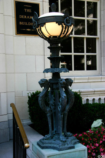 Lamp outside Deramus Building. Kansas City, MO.