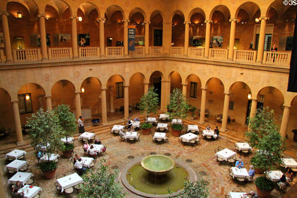 Courtyard restaurant & galleries at Nelson-Atkins Museum. Kansas City, MO.